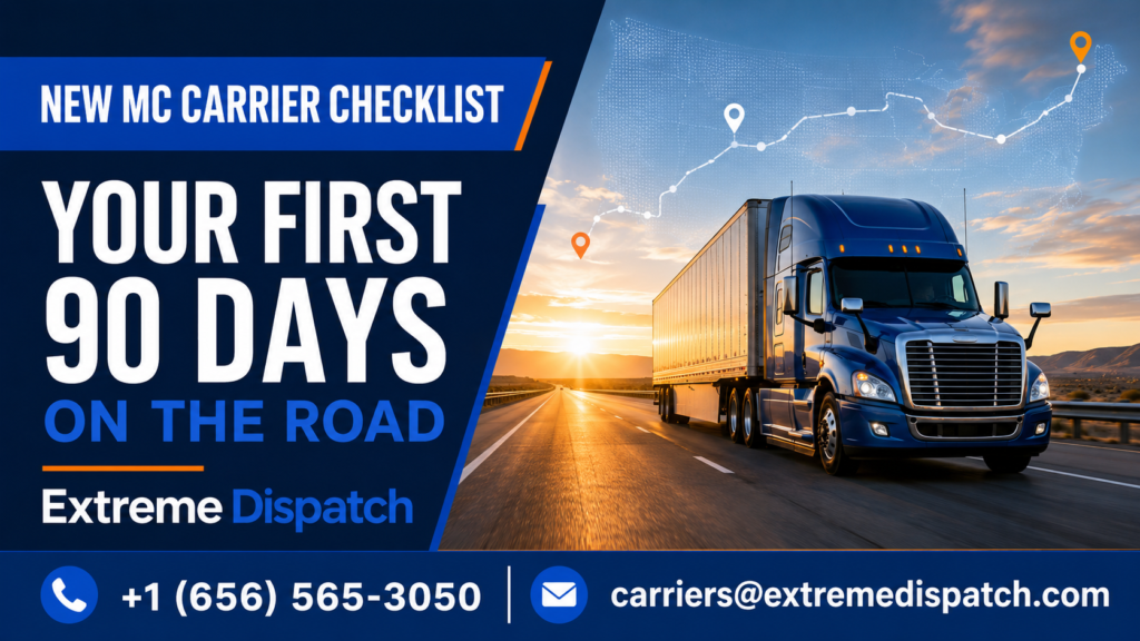 New MC Carrier Checklist: Your First 90 Days on the Road